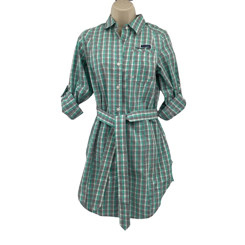 Columbia Plaid Fishing Outdoors Dress Size S